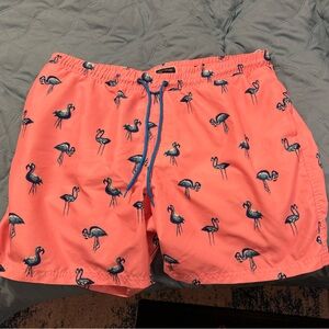 CLUB ROOM quick dry performance flamingo 7” swim trunks size XXL